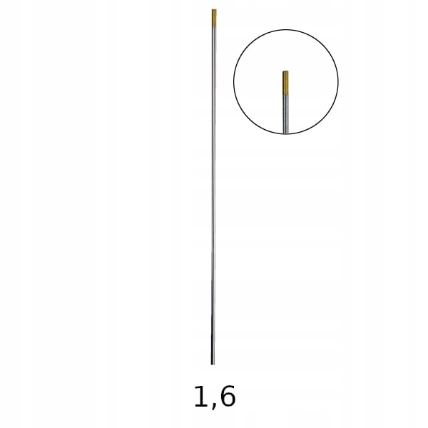 Złota Elektroda Wolframowa 2,4x175mm